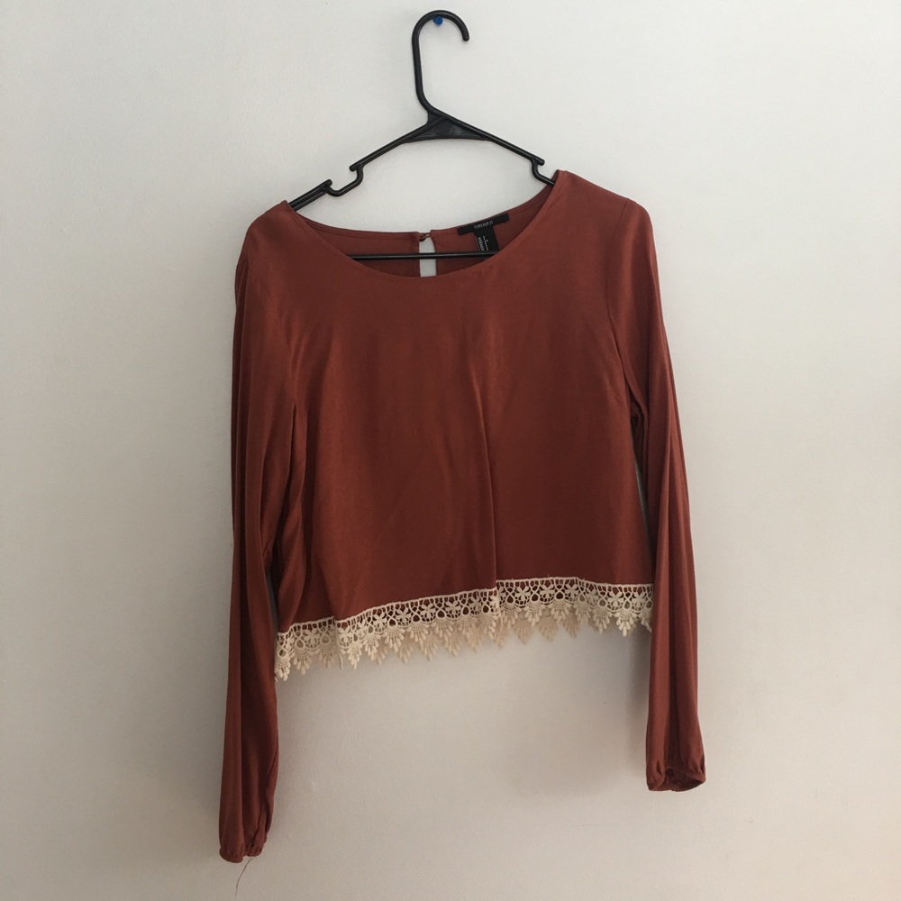 Forever 21 crop long sleeve